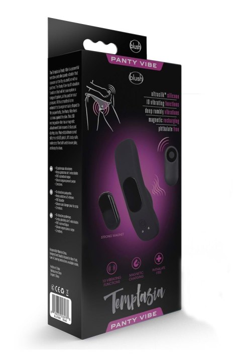 TEMPTASIA REMOTE CONTROL PANTY VIBE BLACK