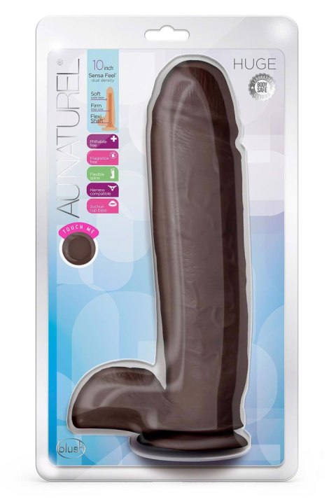 AU NATUREL HUGE 10" DILDO CHOCOLATE