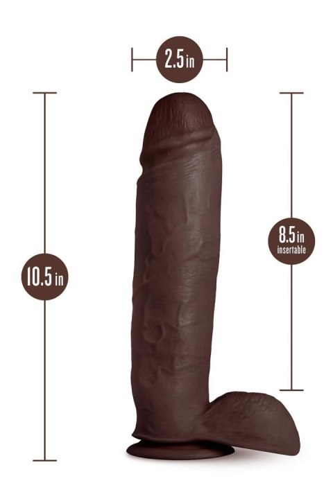 AU NATUREL HUGE 10" DILDO CHOCOLATE