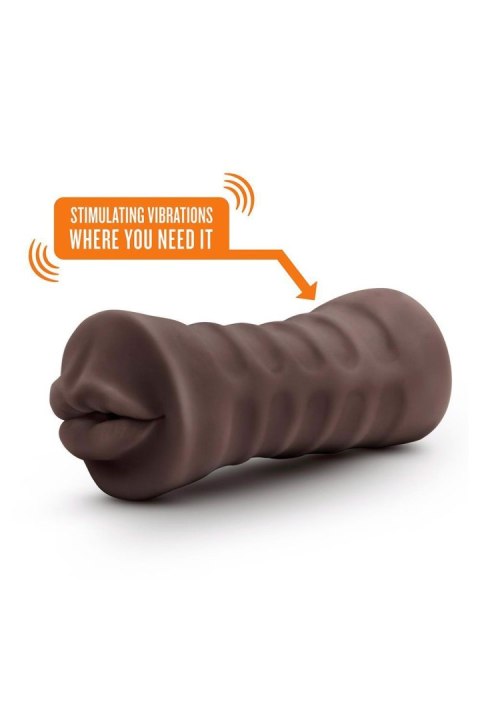 ENLUST KRYSTAL VIBRATING STROKER BROWN