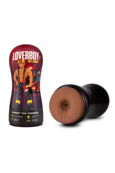 LOVERBOY MANNY THE FIREMAN SELF LUBRICATING STROKER TAN