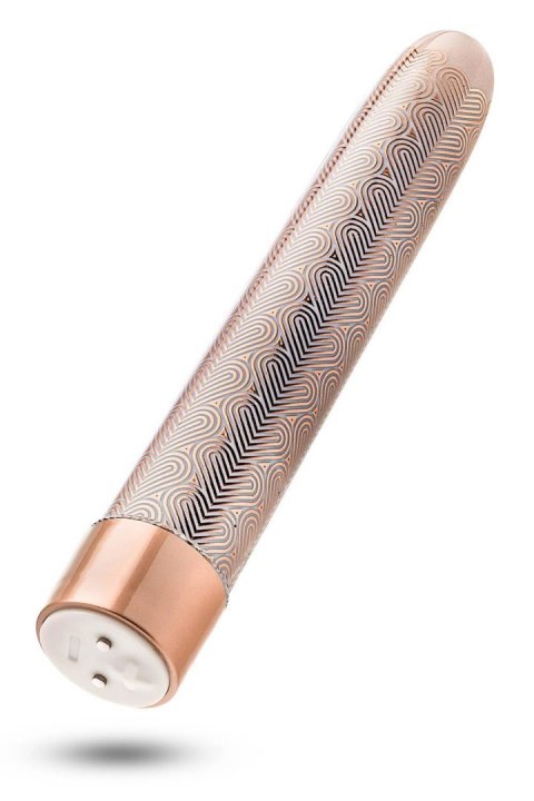 THE COLLECTION LATTICE 7 INCH RECHARGEABLE VIBE ROSE GOLD