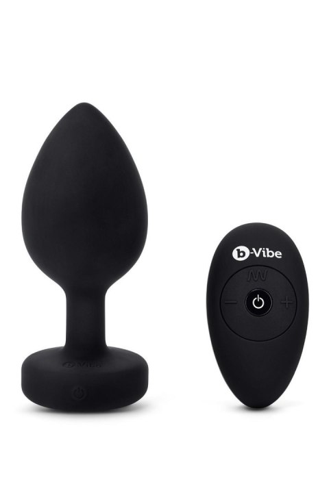 B-VIBE VIBRATING JEWEL PLUG XXL BLACK