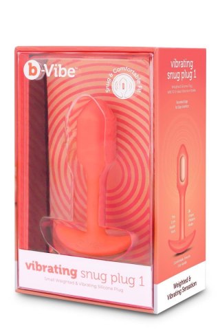 B-VIBE VIBRATING SNUG PLUG 1 ORANGE