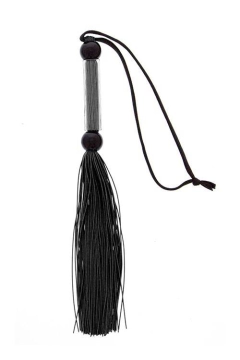 GP SILICONE FLOGGER WHIP BLACK