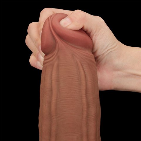 12'' King Sized Sliding Skin Dual Layer Dong Brown