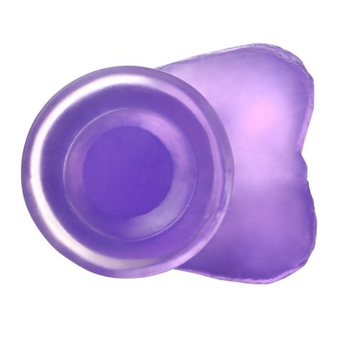 6"" Jelly Studs Crystal Dildo Small Purple