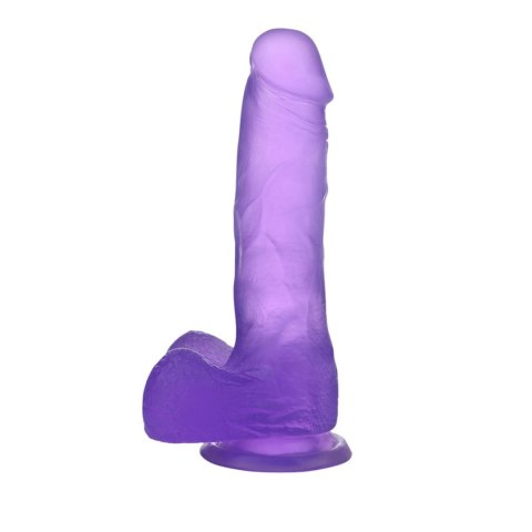 7"" Jelly Studs Crystal Dildo Medium Purple