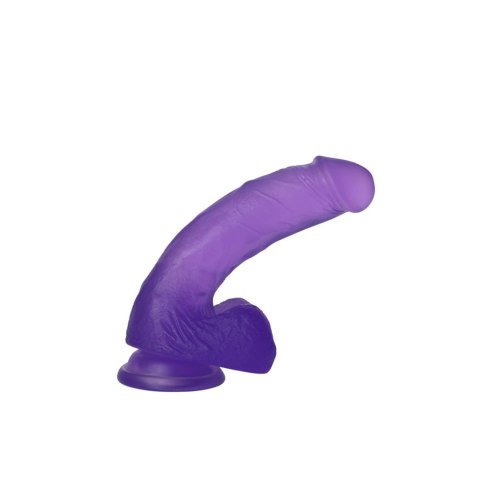 7"" Jelly Studs Crystal Dildo Medium Purple