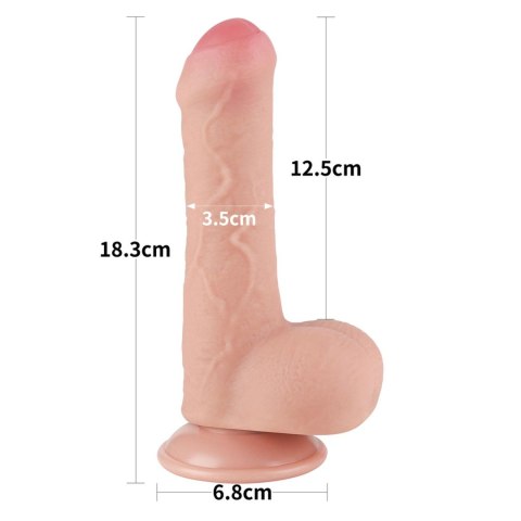 7'' Sliding Skin Dual Layer Dong Flesh