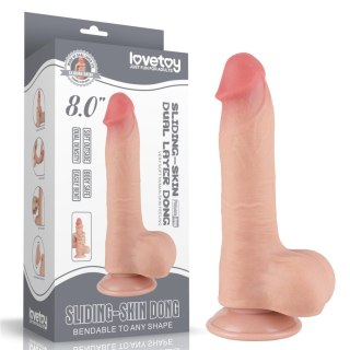 8'' Sliding Skin Dual Layer Dong Flesh