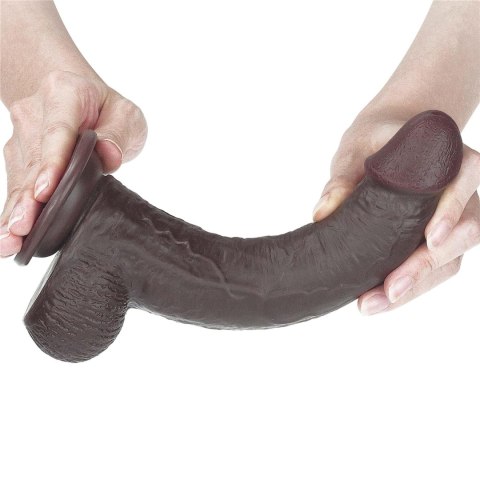 9'' Sliding Skin Dual Layer Dong - Black