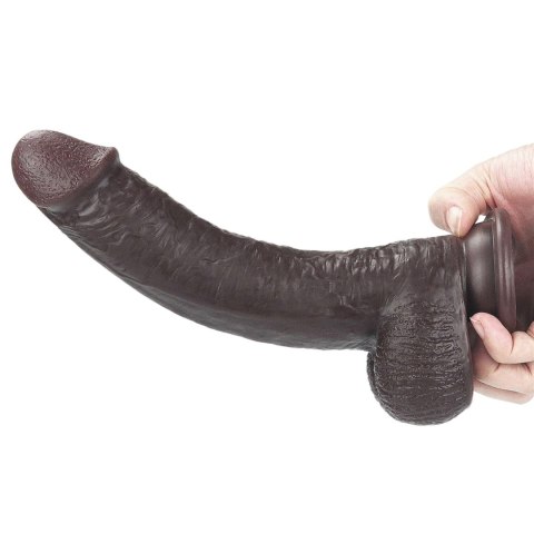 9'' Sliding Skin Dual Layer Dong - Black