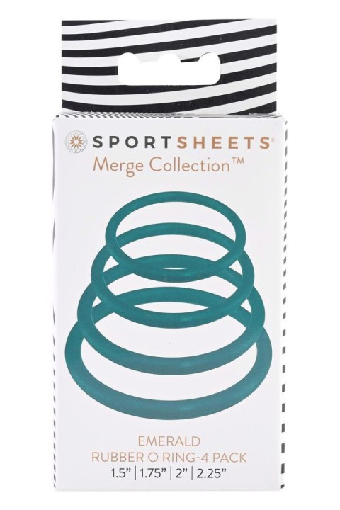 SPORTSHEETS EMERALD O RING 4 PACK