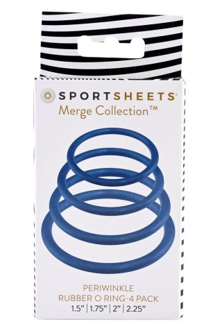 SPORTSHEETS PERIWINKLE RUBBER ORING 4 PACK