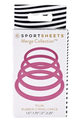 SPORTSHEETS PLUM O RING 4 PACK