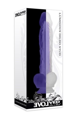 EVOLVED LUMINOUS DILDO STUD PURPLE