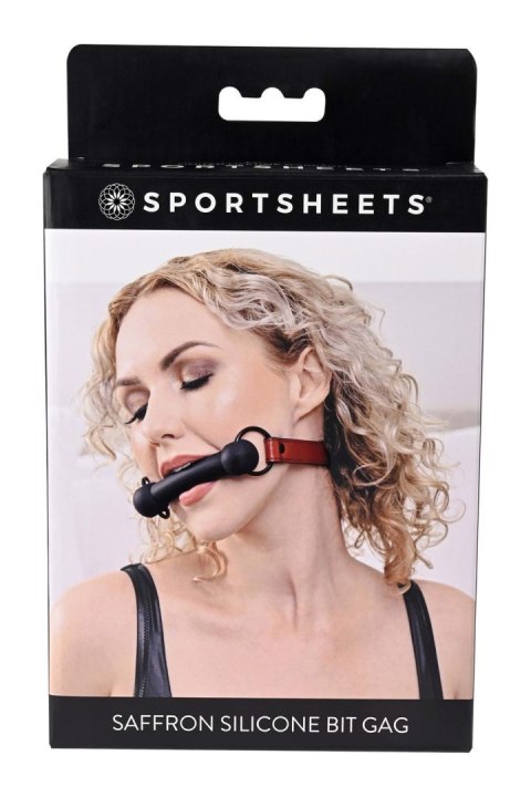 SPORTSHEETS SAFFRON SILICONE BIT GAG