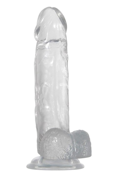 ADAM ET EVE CRYSTAL CLEAR 8 INCH DILDO