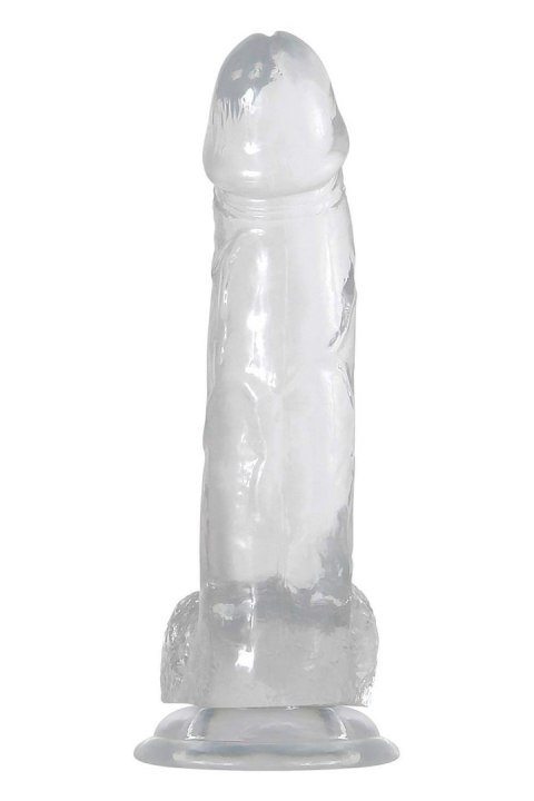 ADAM ET EVE CRYSTAL CLEAR 8 INCH DILDO