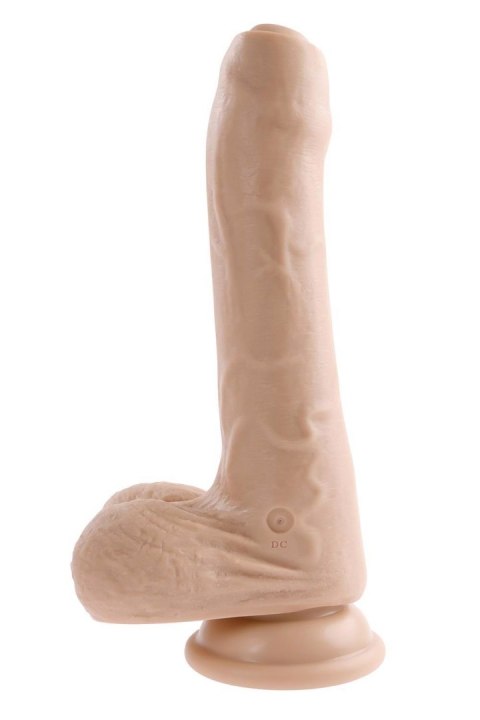 EVOLVED PEEK A BOO VIBRATING DILDO 8 INCH LIGHT