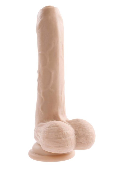 EVOLVED PEEK A BOO VIBRATING DILDO 8 INCH LIGHT