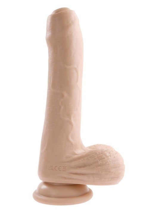 EVOLVED PEEK A BOO VIBRATING DILDO 8 INCH LIGHT