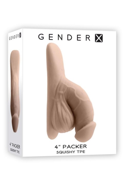 GENDER X 4INCH PACKER, LIGHT FLESH