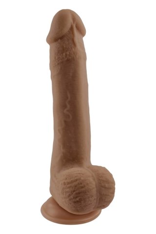 SELOPA 7 INCH 17 CM NATURAL FEEL FLEXSKIN DILDO DARK