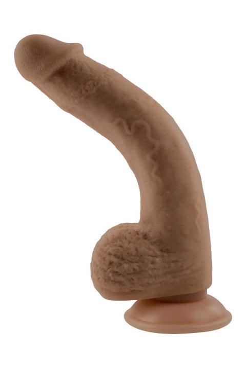 SELOPA 7 INCH 17 CM NATURAL FEEL FLEXSKIN DILDO DARK