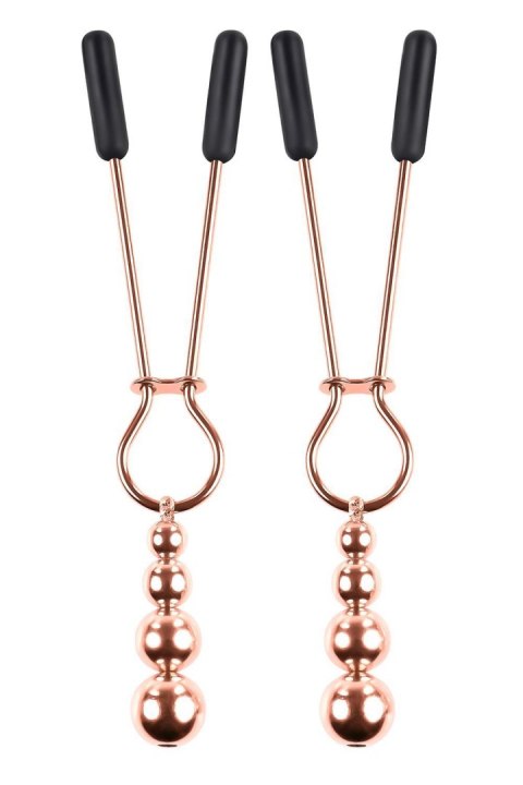 SELOPA BEADED NIPPLE CLAMPS ROSE GOLD