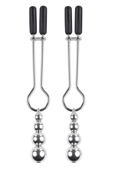 SELOPA BEADED NIPPLE CLAMPS SILVER