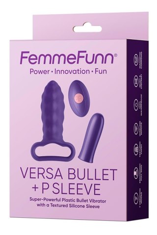 FEMMEFUNN VERSA BULLET WITH P SLEEVE DARK PURPLE