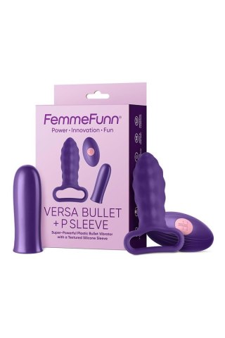 FEMMEFUNN VERSA BULLET WITH P SLEEVE DARK PURPLE