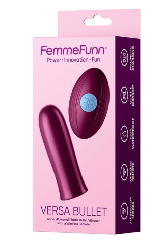 FEMMEFUNN VERSA BULLET WITH REMOTE DARK FUCSHIA