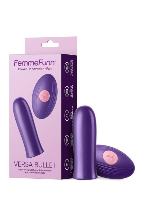 FEMMEFUNN VERSA BULLET WITH REMOTE DARK PURPLE