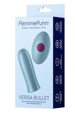 FEMMEFUNN VERSA BULLET WITH REMOTE LIGHT BLUE