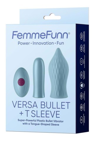 FEMMEFUNN VERSA BULLET WITH T SLEEVE LIGHT BLUE