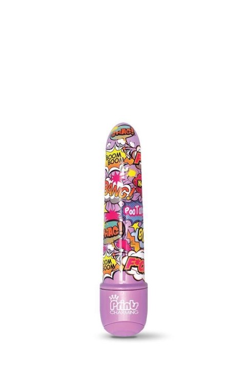 PRINTS CHARMING POP TEASE 5" MINI VIBE FCK PURPLE