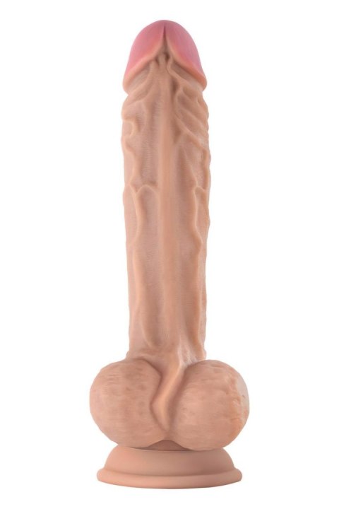 SHAFT MODEL A 10.5 INCH LIQUID SILICONE DONG WITH BALLS PINE