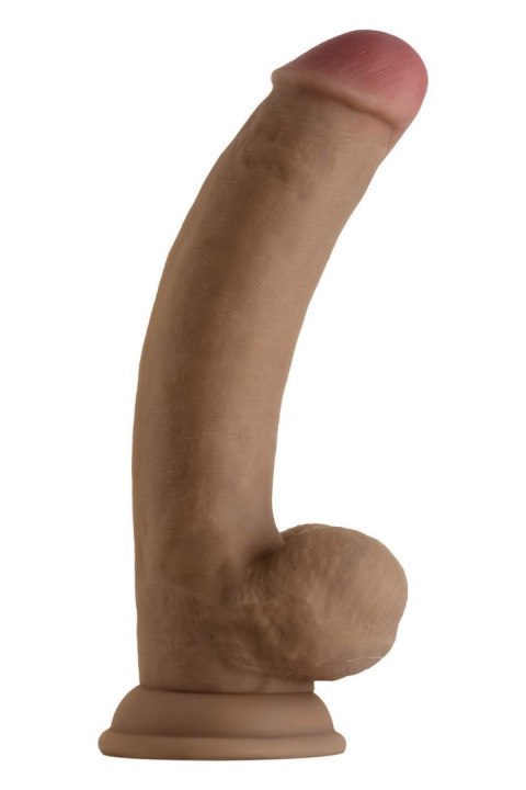 SHAFT MODEL C 8.5 INCH LIQUID SILICONE DONG WITH BALLS OAK