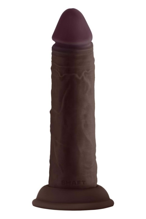 SHAFT MODEL J 5.5 INCH LIQUID SILICONE DONG MAHOGANY