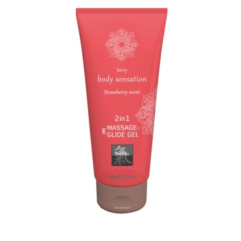 Żel/sprej-Shiatsu 2in1 Massage-Glide Strawberry scent 200ml.