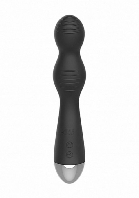 Remote Controlled E-Stim & Vibrating G/P-Spot Vibrator - Black