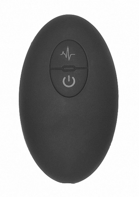 Remote Controlled E-Stim & Vibrating G/P-Spot Vibrator - Black