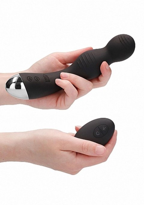 Remote Controlled E-Stim & Vibrating G/P-Spot Vibrator - Black