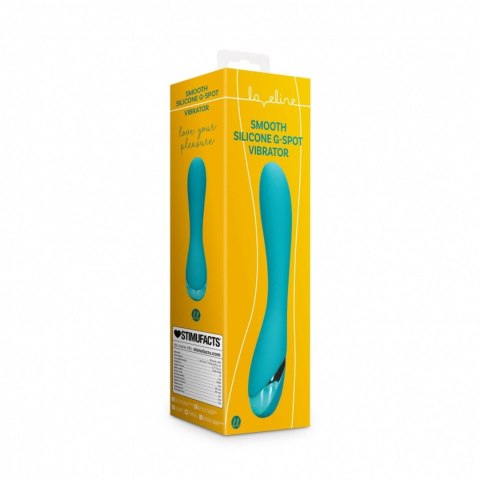 Smooth Silicone G-Spot Vibrator - Teal Blue