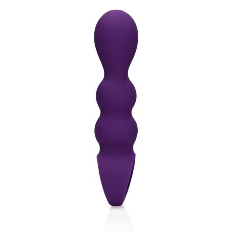 Teardrop Shaped Anal Vibrator - Clear Purple