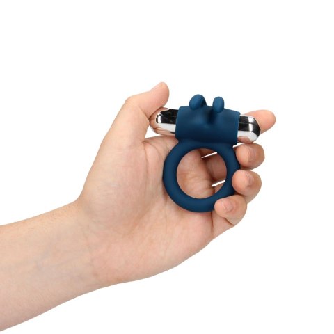 Vibrating Rabbit Cock Ring - Baltic Blue