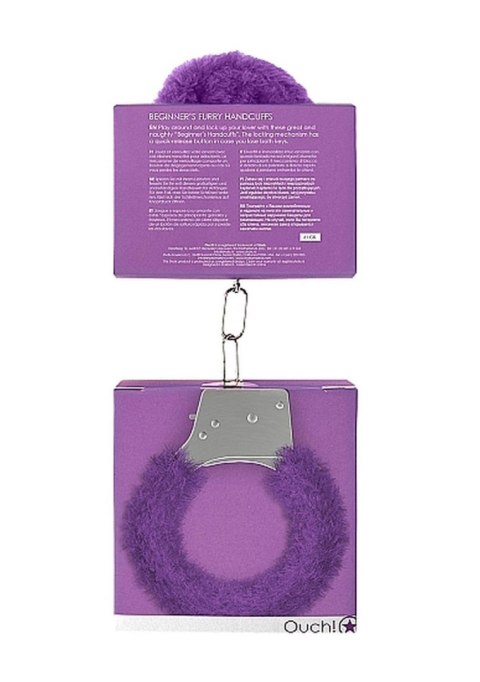 Beginner""s Handcuffs Furry - Purple